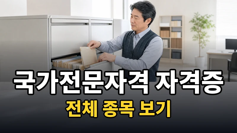 국가전문자격 자격증 전체 보기