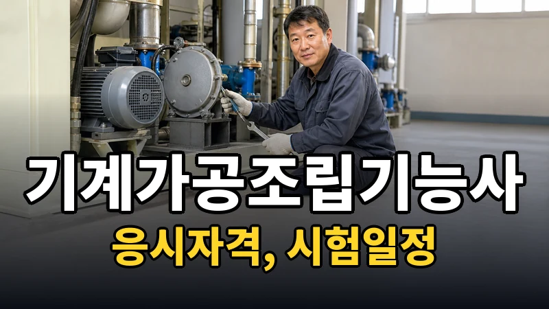 기계가공조립기능사 시험일정 2026