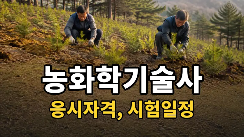농화학기술사 시험일정 2026