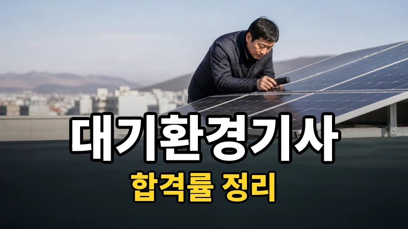대기환경기사 합격률, 필기 40.7%와 실기 27.4%를 읽는 법