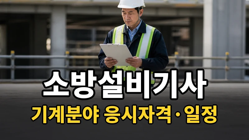 소방설비기사(기계분야) 응시자격·시험일정 2026