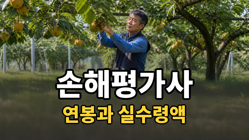손해평가사 연봉, 건당 수수료가 어떻게 쌓이나