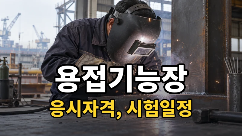 용접기능장 시험일정 2026