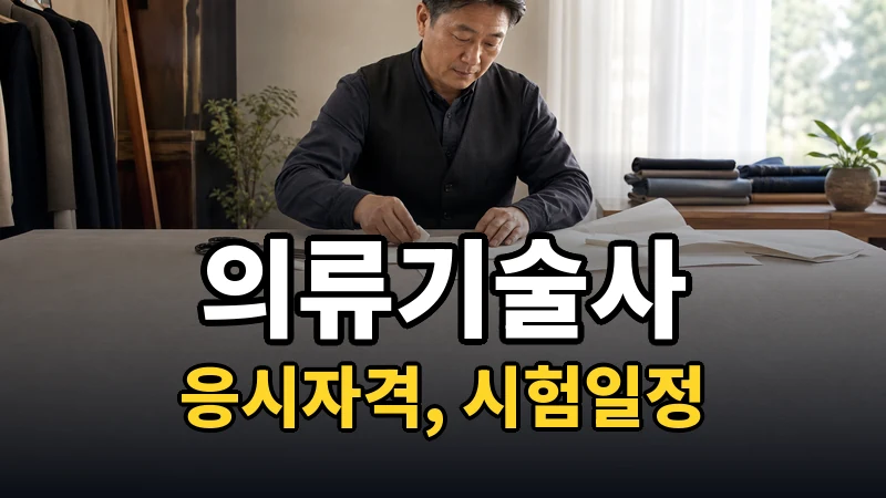 의류기술사 시험일정 2026