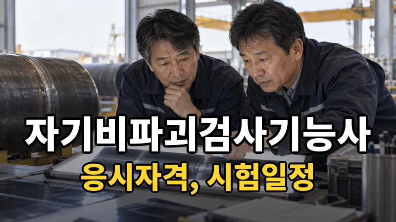 자기비파괴검사기능사 시험일정 2026