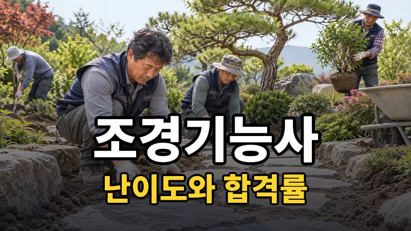 조경기능사 난이도, 관문은 실기가 아니라 필기입니다