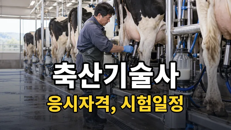 축산기술사 시험일정 2026