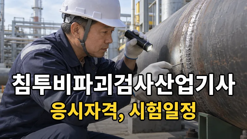침투비파괴검사산업기사 시험일정 2026