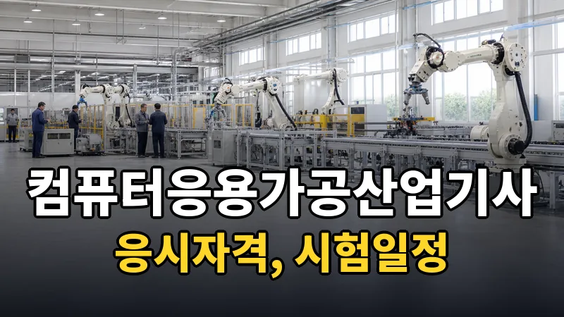 컴퓨터응용가공산업기사 시험일정 2026