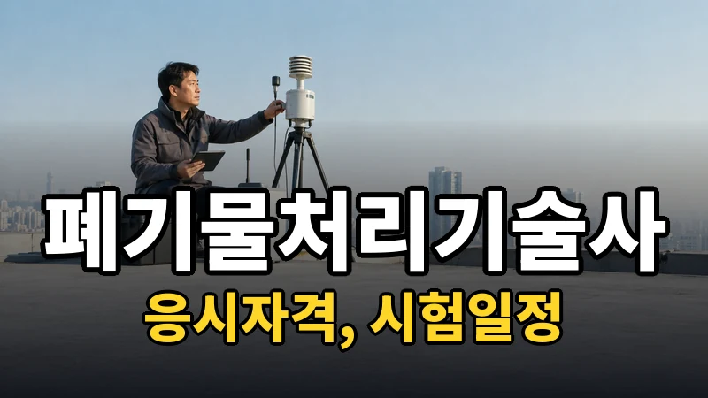 폐기물처리기술사 시험일정 2026
