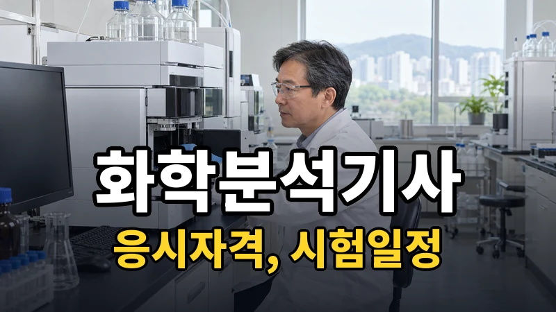 화학분석기사 시험일정 2026